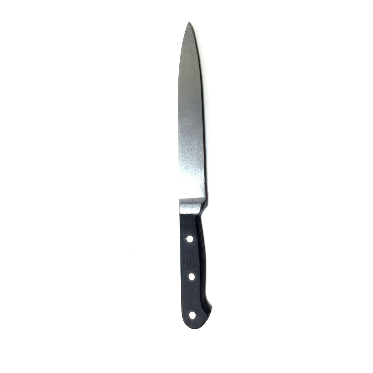 NewRuleFX Brand Plastic Long Bladed Kitchen Knife Prop - SILVER and BLACK - Prop Money Inc.