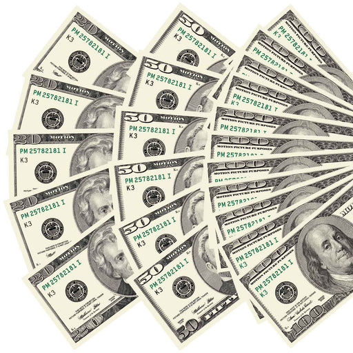 $1,500 prop money mix with 2000 series bills