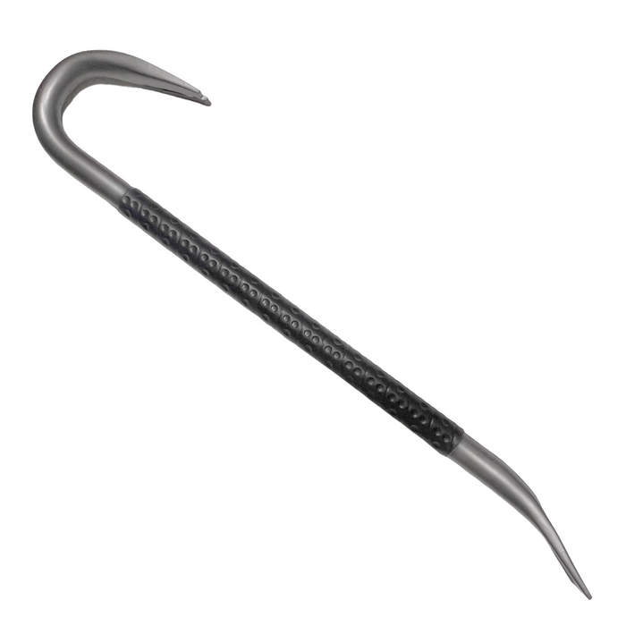 26.5 Inch Bulky Foam Rubber Crowbar Silver and Black Prop - Prop Money Inc.