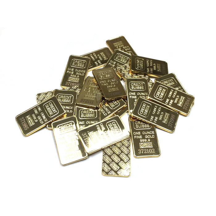 Gold Credit Suisse One Ounce Ingot Replica Prop - Prop Money Inc.