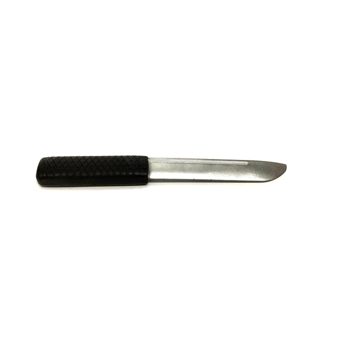 Silver and Black 9.5 Inch Training Knife - Solid Rubber Contact Prop with Safe Blade - Prop Money Inc.