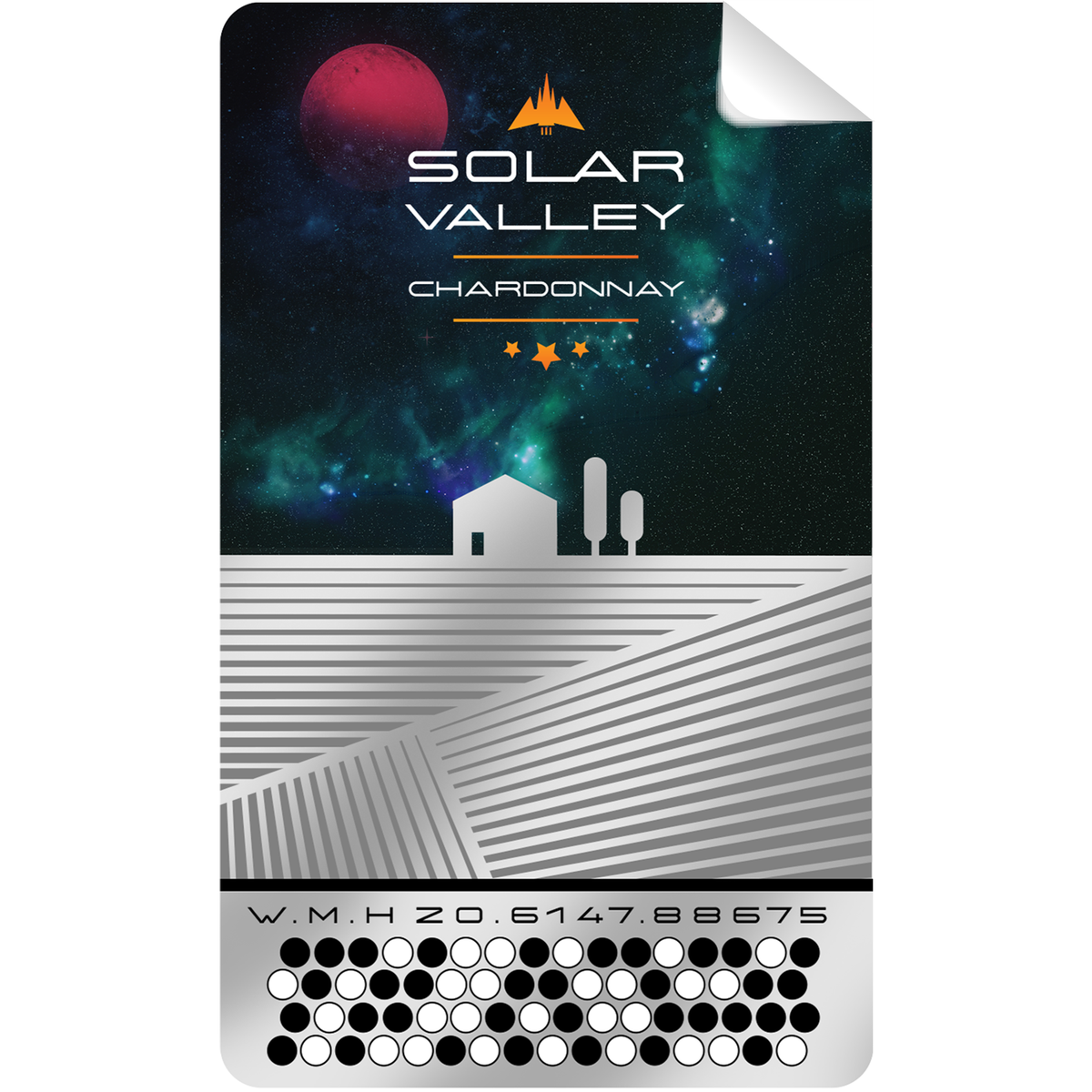 Solar Valley Chardonnay Self Adhesive Label - Prop Money Inc.