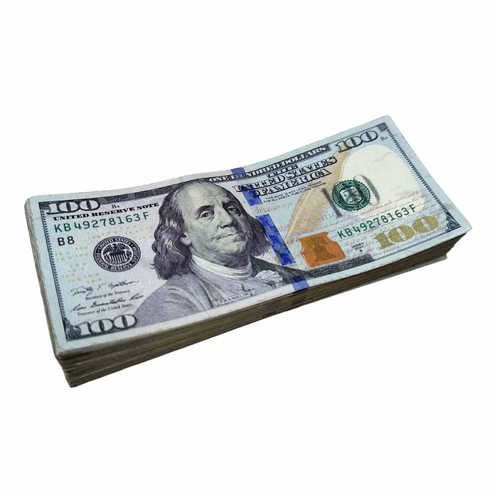 $100 Close-Up ✔️RealAged™ New Series Bills – Realistic Hero Prop Money - Prop Money Inc.