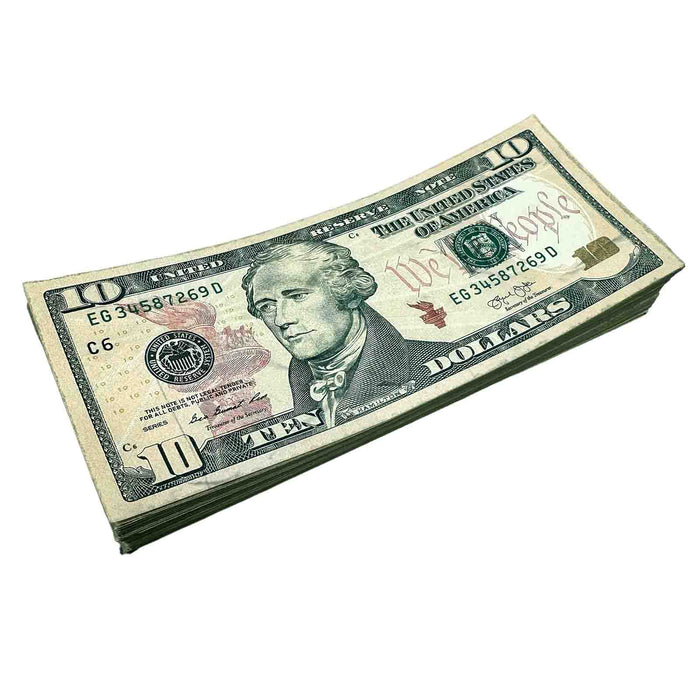 $10 Close-Up ✔️RealAged™ New Series Bills – Realistic Hero Prop Money - Prop Money Inc.