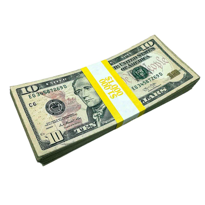 $10 Close-Up ✔️RealAged™ New Series Bills – Realistic Hero Prop Money - Prop Money Inc.