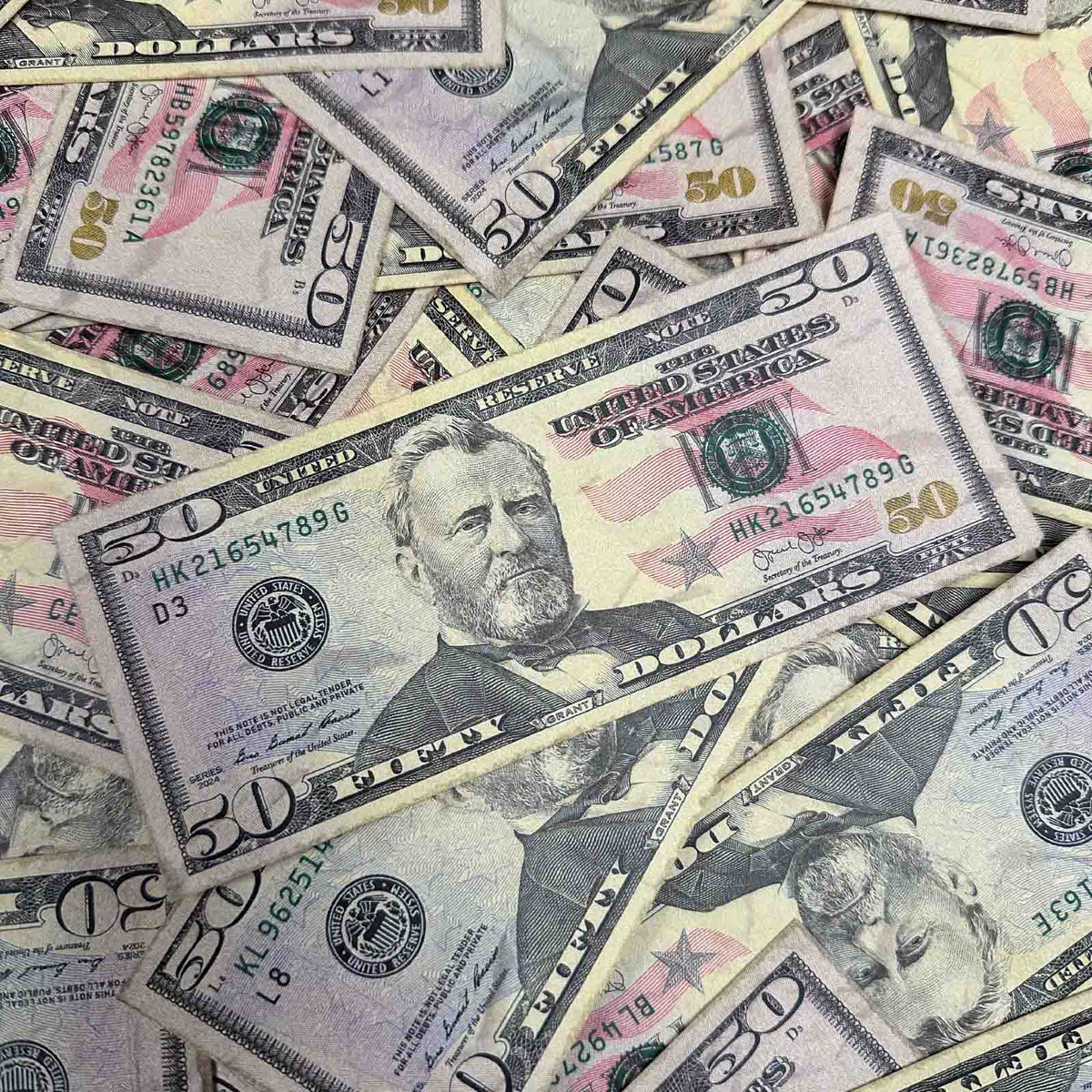 $50 Close-Up ✔️RealAged™ New Series Bills – Realistic Hero Prop Money - Prop Money Inc.