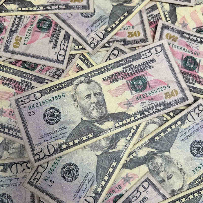 $50 Close-Up ✔️RealAged™ New Series Bills – Realistic Hero Prop Money - Prop Money Inc.