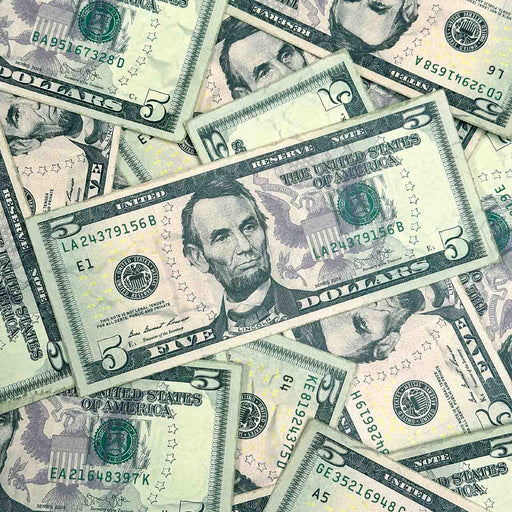 $5 Close-Up ✔️RealAged™ New Series Bills – Realistic Hero Prop Money - Prop Money Inc.