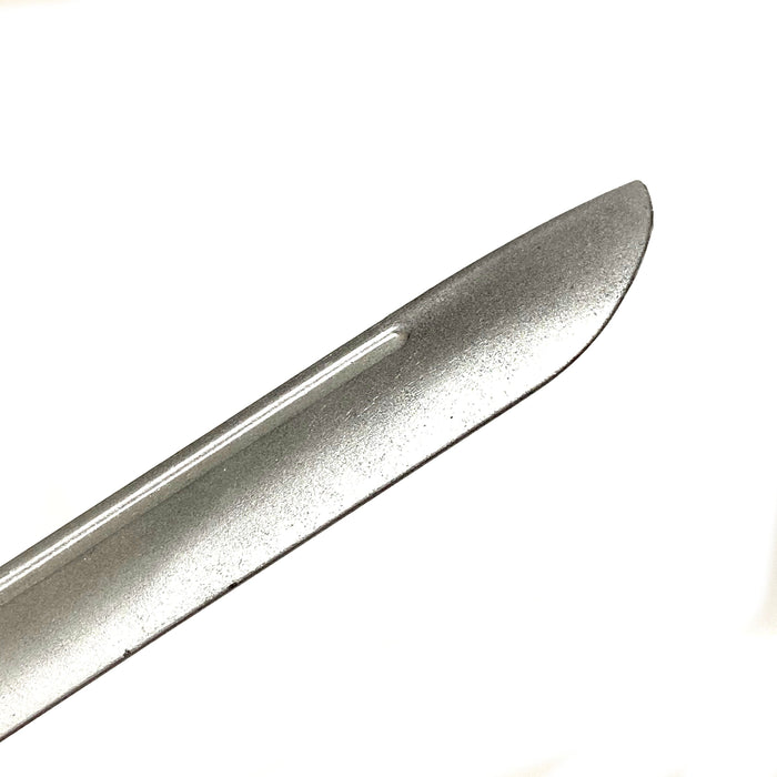 Silver and Black 9.5 Inch Training Knife - Solid Rubber Contact Prop with Safe Blade - Prop Money Inc.