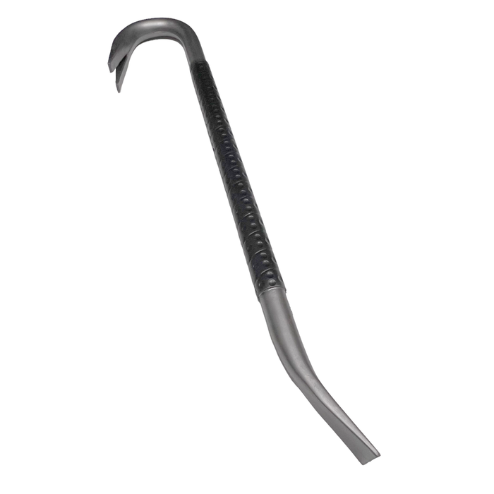 26.5 Inch Bulky Foam Rubber Crowbar Silver and Black Prop - Prop Money Inc.