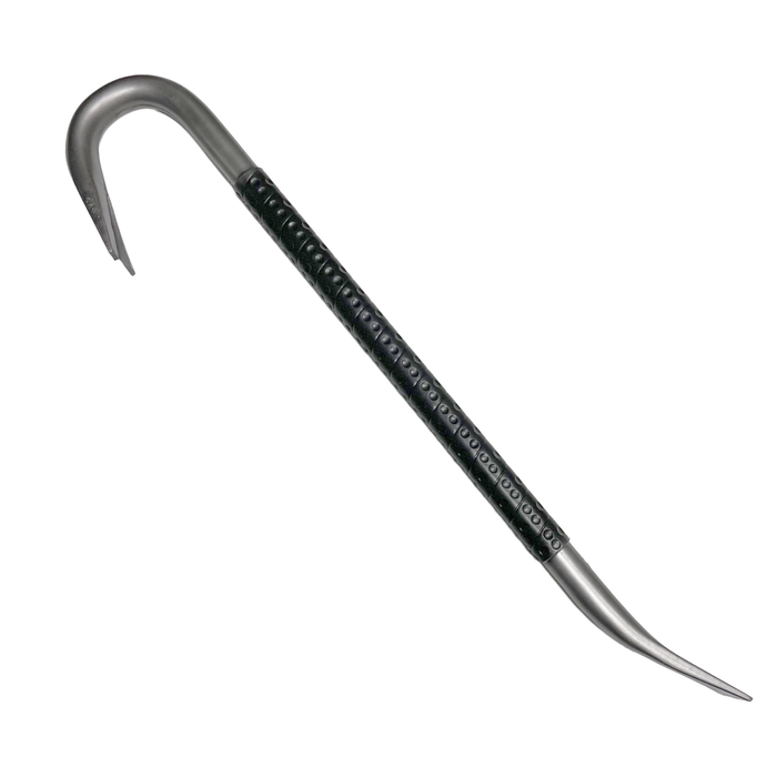26.5 Inch Bulky Foam Rubber Crowbar Silver and Black Prop - Prop Money Inc.