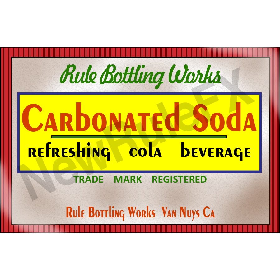 Cola Single Carbonated Soda Self Adhesive Label - License and Royalty Free for Film Use - Prop Money Inc.