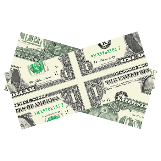 $1 mis-made double-sided bill for magicians