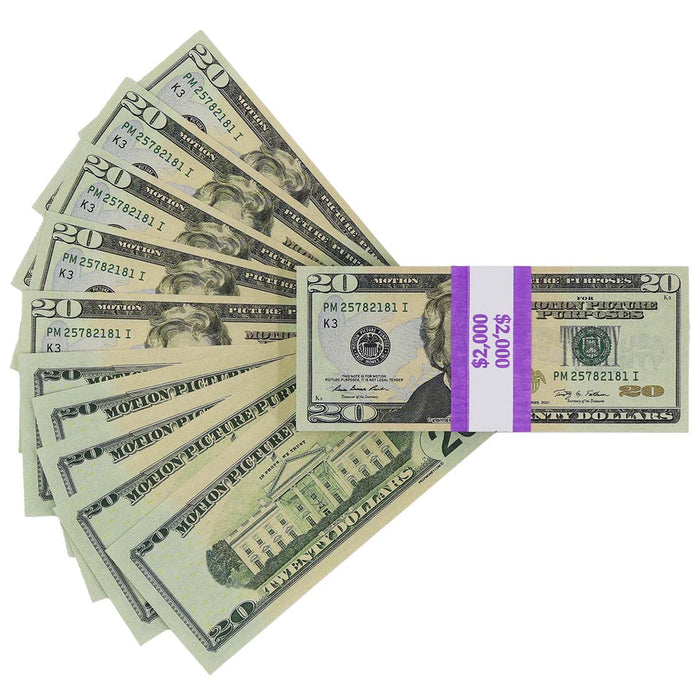 $17,000 Full Print New Series Prop Money Stacks Mix - Prop Money Inc.