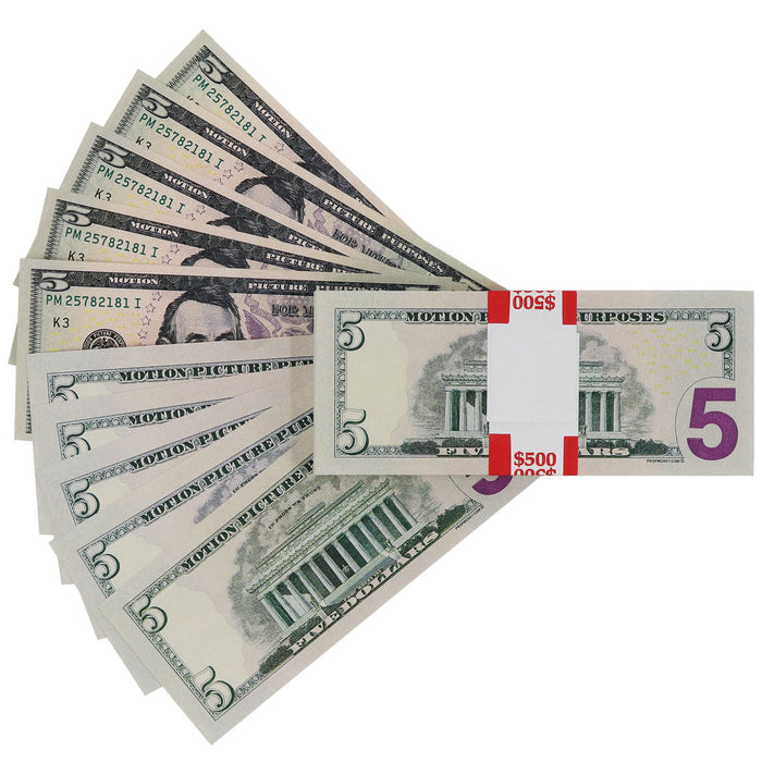 $500 Full Print New Series Prop Money Stack - Prop Money Inc.