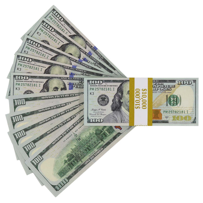 $50,000 Full Print New Series Prop Money Stacks - Prop Money Inc.