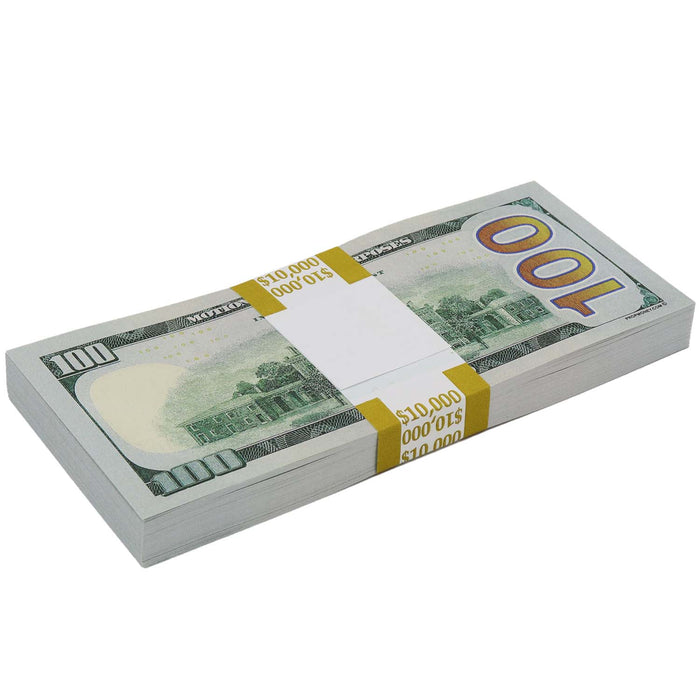 $500,000 New Series Blank Filler Prop Money Stacks & Briefcase - Prop Money Inc.