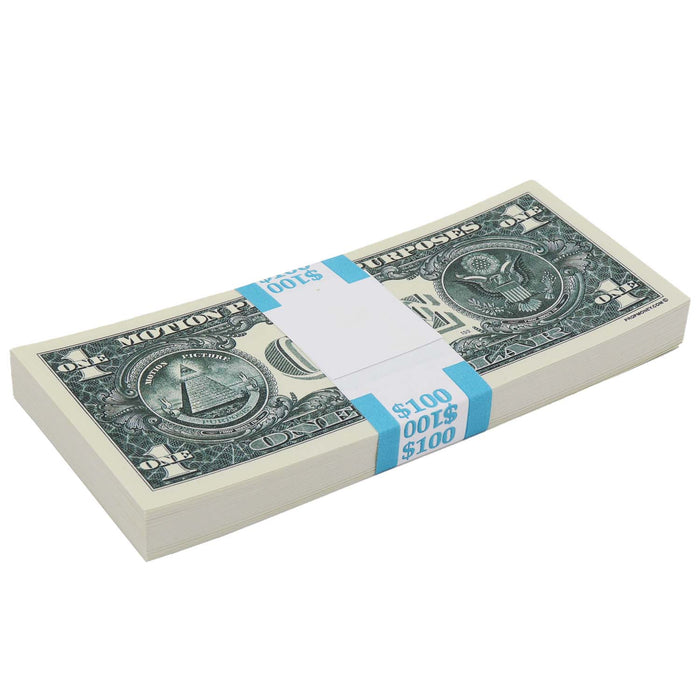 $100 Full Print New Series Prop Money Stack - Prop Money Inc.