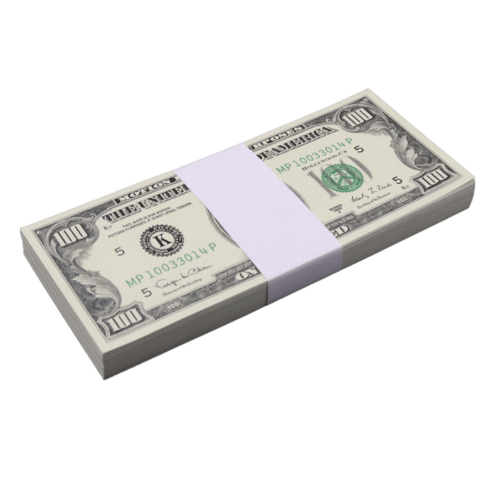 Realistic 1990 Series mixed bills stack for productions